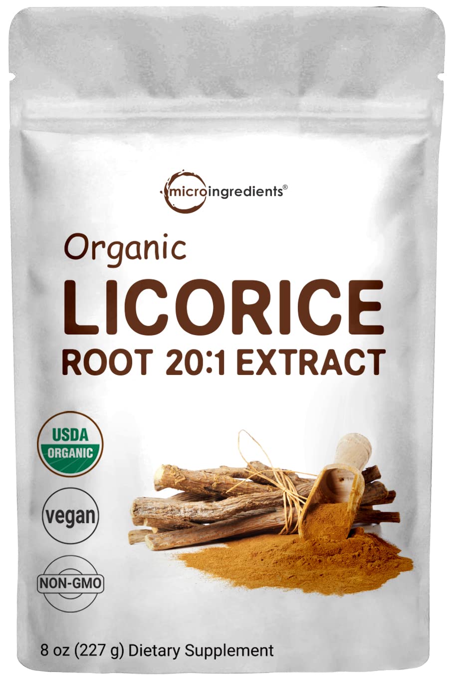 Buy Licorice Root Extract 20:1 Powder, 8 Ounce (1 Year Supply), Pure ...